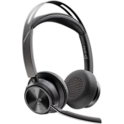 20. POLY Zestaw słuchawkowy Voyager Focus 2 z certyfikatem Microsoft Teams USB-C-C + przejściówka USB-C/A