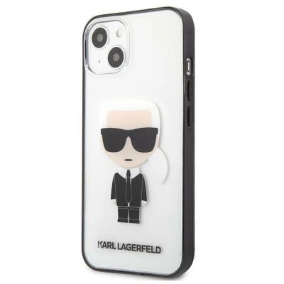 2. Etui Karl Lagerfeld Iconik Karl na iPhone 13 mini - przezroczyste