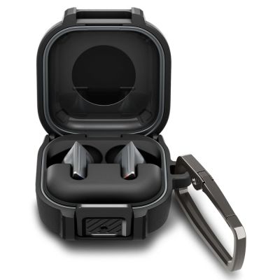 3. Etui Spigen Lock Fit na Samsung Galaxy Buds 4 / 4 Pro - czarne matowe