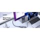 2. Ugreen Wielofunkcyjny HUB 5w1 USB-C  - HDMI 1.4 / 3 x USB-A / USB-C PD 100W CM511 - szary