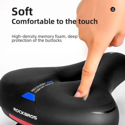 2. Siodełko rowerowe Rockbros AQ-6090B - czarno-niebieskie