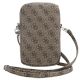4. Torebka Guess Zip 4G Triangle - brązowa