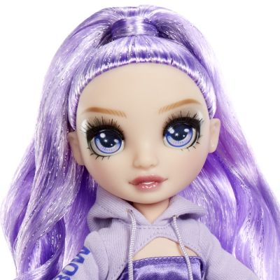 4. Rainbow High Sparkle & Shine Fashion Dolls- Viola (Purple)