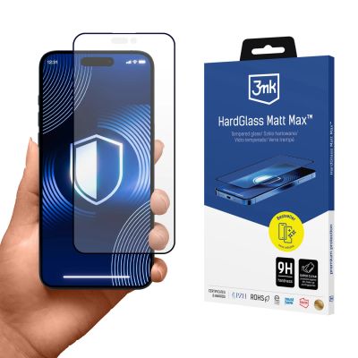 Matowe szkło hartowane 3mk HardGlass Matt Max na Apple iPhone 14 Pro Max
