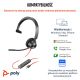 8. Słuchawki Poly Blackwire 3310 Mono Microsoft Teams USB-C