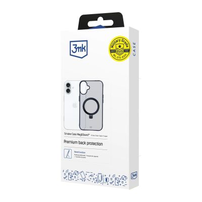 16. Etui 3mk Smoke Case Mag&Stand na Apple iPhone 16 - czarne