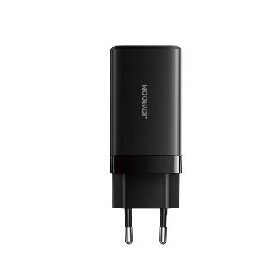 4. Ładowarka sieciowa Joyroom JR-TG10 65W GaN 2x USB-C + USB-A z kablem 100W USB-C - USB-C 1.2m - czarna