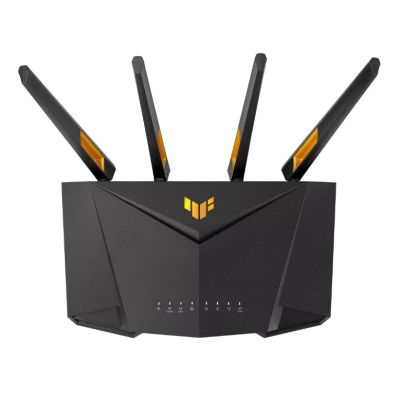 11. ASUS TUF-AX4200 Gaming AX4200 wireless router 2,5 Gigabit Ethernet Dual-band (2.4 GHz / 5 GHz) Black, Orange