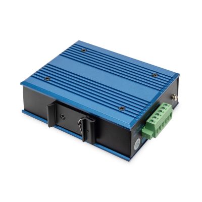 9. Przemysłowy switch 4x 100 Base-TX + 1x uplink 100Base-FX (bez modułu) DIN rozszerzony zakres temp.