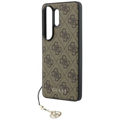 5. Etui Guess 4G Classic Logo Charm MagSafe na Samsung Galaxy S26 Ultra - brązowe