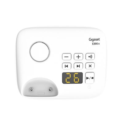4. Gigaset E390A Telefon w systemie DECT Nazwa i identyfikacja dzwoniącego Biały