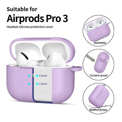 4. Etui Tech-Protect Silicone Hook na AirPods Pro - fioletowe
