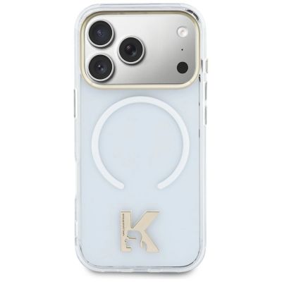 3. Etui Karl Lagerfeld IML K Head Logo MagSafe na iPhone 17 Pro - przezroczyste