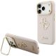 Etui Guess Grained Big 4G & Stand Camera na iPhone 17 Pro - różowe
