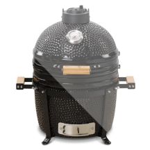 Kamado Bono Minimo Ceramic Grill 15” Kamado barbecue/grill Wózek Węgiel drzewny (paliwo) Czarny