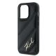 6. Etui Karl Lagerfeld Diagonal Quilted Script na iPhone 14 Pro - czarne