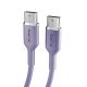 7. Kabel Puro ICON USB-C - USB-C 1,5m - fioletowy