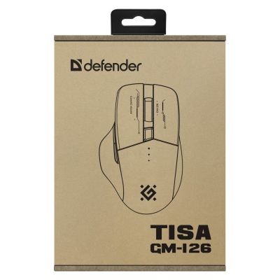 5. DEFENDER MYSZ GM-126 TISA RF+BT OPTIC 1600dpi 6P BIAŁA