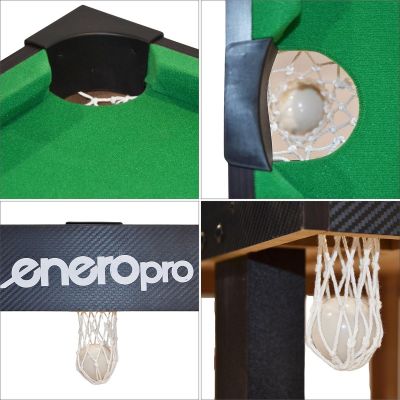 3. STÓŁ DO W GRY W  BILARDA CZARNY 121x61x79CM ENERO PRO