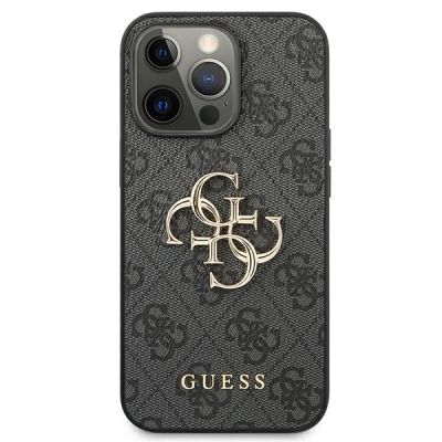 3. Etui Guess 4G Big Metal Logo na iPhone 13 Pro / iPhone 13 - szare