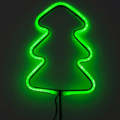 11. NEON CHOINKA ZIELONA 87 LED NA BATERIE 16x91CM LUCA