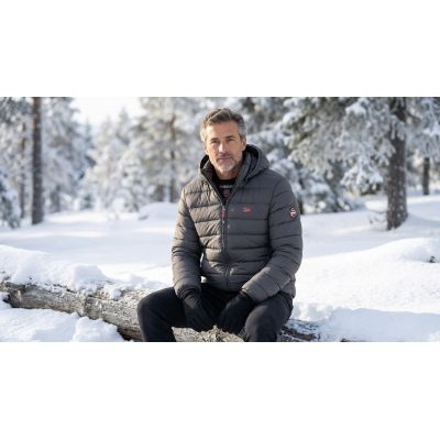 8. Kurtka męska Geographical Norway AMIGO HOOD DGREY DB MEN 096 (WA1459H/GN-DARK GREY)