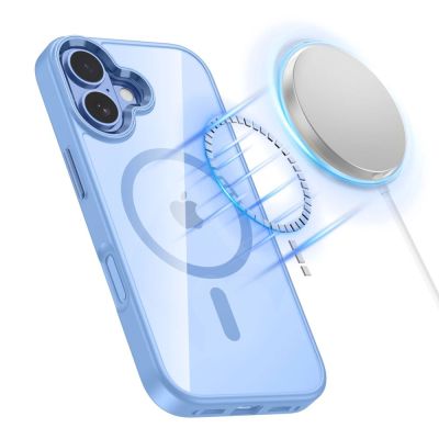 4. Etui Tech-Protect MagMat MagSafe na iPhone 17 - przezroczysto-niebieskie