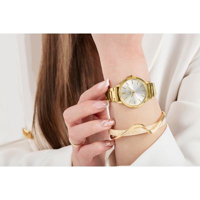 4. Zegarek Damski Giewont Sapphire Złoto Srebrny GW2360-B2