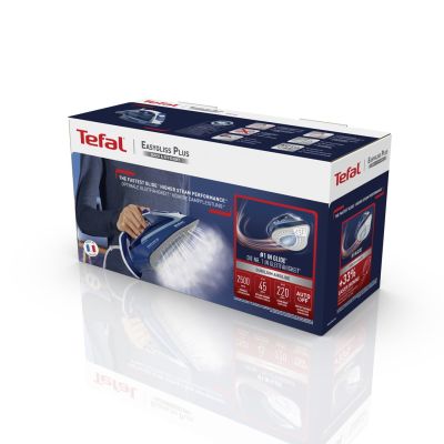 4. Tefal EasyGliss Plus FV5735 żelazko Żelazko suche i parowe Stopa Durilium 2500 W Niebieski, Biały