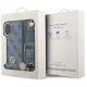 9. Etui Guess 4G Strass Logo & Big Strap Metal Buttons MagSafe na iPhone 17 - niebieskie