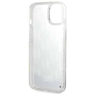 7. Etui Karl Lagerfeld Liquid Glitter Monogram na iPhone 14 - czarne