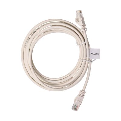 2. Patchcord U/UTP Lanberg PCU5-10CC-0300-W (RJ45 - RJ45 ; 3m; UTP; kat. 5e; kolor biały)