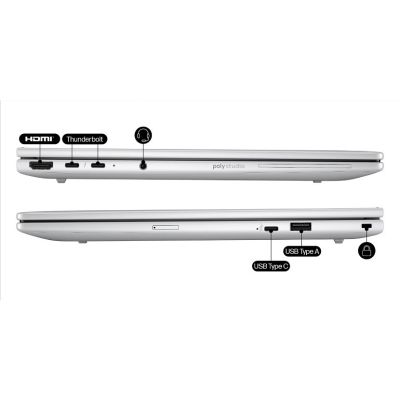 13. HP EliteBook 8 G1i Ultra 7 255U 14"WUXGA 400nits AG LBL 32GB DDR5 5600 SSD512 Intel Arc Cam 5MP+IR+ISP 62Wh W11Pro Glacier Silver Aluminium 3Y OnSite