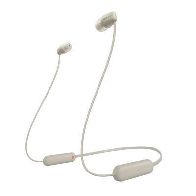 2. Sony WI-C100 Zestaw słuchawkowy Bezprzewodowy Douszny Połączenia/muzyka Bluetooth Beżowy