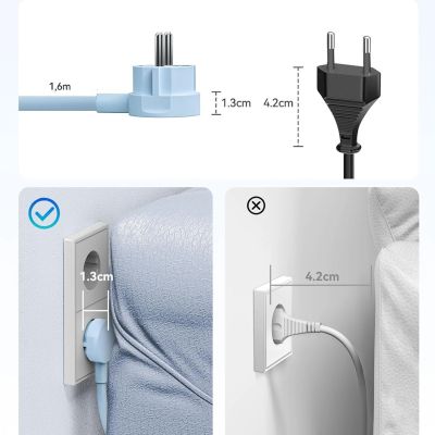 7. Listwa zasilająca Orico PDC25 25W 6w1 2x AC + 2x USB-A + 2x USB-C - niebieska