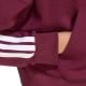 5. Bluza damska adidas Essentials 3-Stripes French Terry Quarter-Zip bordowa KF8316