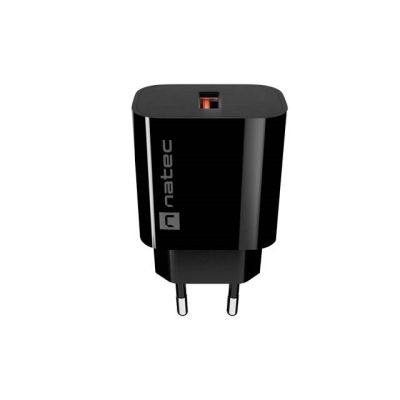 4. NATEC ŁADOWARKA SIECIOWA RIBERA 1X USB-A 18W CZARN