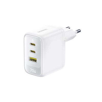 Ładowarka sieciowa Baseus EnerFill FE22 70W 2 x USB-C + USB-A - biała