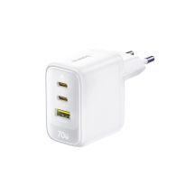 Ładowarka sieciowa Baseus EnerFill FE22 70W 2 x USB-C + USB-A - biała