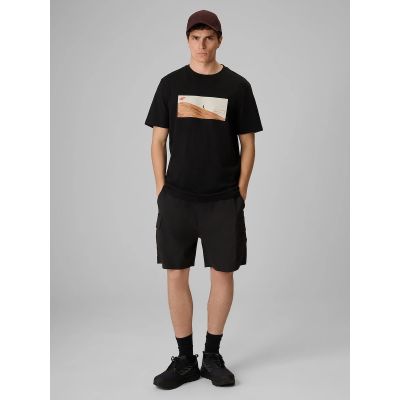 4. T-shirt regular z nadrukiem męski 4F 4FRSS26TTSHM4236-20S