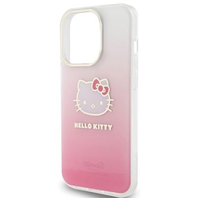 6. Etui Hello Kitty IML Gradient Electrop Kitty Head na iPhone 14 Pro Max - różowe