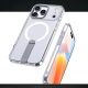 6. Etui Hybrid Armor X na iPhone 17 Pro Max z podstawką kompatybilne z MagSafe - przezroczyste