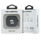3. Etui Karl Lagerfeld Silicone Karl Head 3D na AirPods 4 - czarne