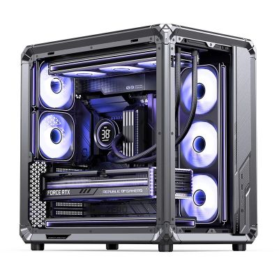 30. Jonsbo X400 Pro PC-Gehäuse, Midi-Tower, ATX, Tempered Glass - grau