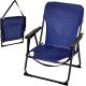 FOTEL TURYSTYCZNO PLAŻOWY Z PODŁOKIETNIKAMI 52X54X26/66CM SKŁADANY NIEBIESKI