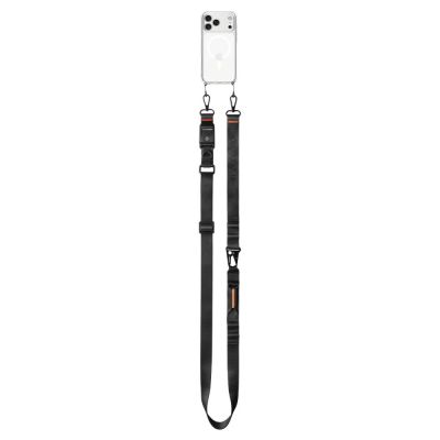 2. Smycz do telefonu Spigen DA30M Stap Crossbody - czarna