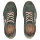 5. Skórzane półbuty damskie sneakersy zamszowe zielone Filippo  DP7961