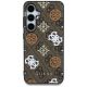 3. Etui Guess 4G Printed Colored Peony Pattern MagSafe do Samsung Galaxy S25 brązowy