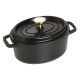 Garnek żeliwny owalny Staub - 1 ltr, Czarny