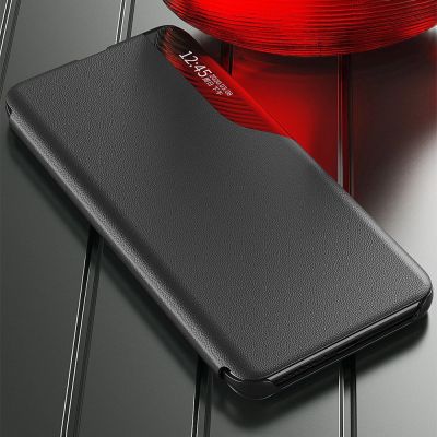 13. Eco Leather View Case elegancki futerał etui z klapką i funkcją podstawki Xiaomi Redmi Note 11 Pro+ 5G (China) / 11 Pro 5G (China) / Mi11i HyperCharge / Poco X4 NFC 5G czerwony